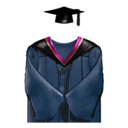 訂印理工大學工商管理碩士畢業袍 黑色方形畢業帽 紫紅色肩帶披肩 碩士畢業袍製衣廠DA215 訂印理工大學工商管理碩士畢業袍 黑色方形畢業帽 紫紅色肩帶披肩 碩士畢業袍製衣廠DA215